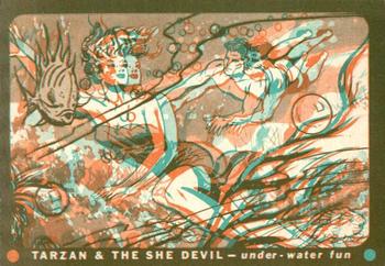 1953 Topps Tarzan & the She Devil (R714-21) #6 Under-Water Fun Front