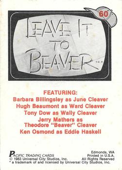 1983 Pacific Leave It To Beaver #60 The Cleaver Family Back