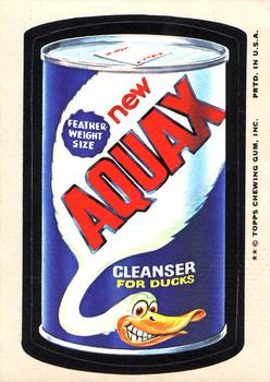 1975 Topps Wacky Packages 12th Series #NNO Aquax Cleanser for Ducks Front