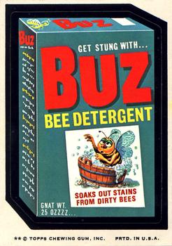 1975 Topps Wacky Packages 12th Series #NNO Buz Bee Detergent Front