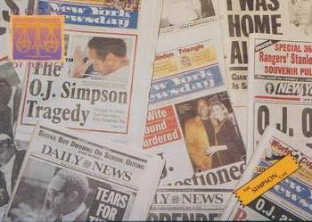 1994 In Pursuit of Justice: The Simpson Case - Promo #P8 Newspaper Stories Front