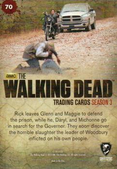 2014 Cryptozoic The Walking Dead Season 3 Part 1 #70 In Cold Blood Back