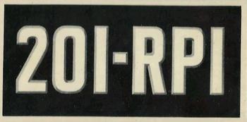 1953 Topps License Plates (R714-13) #67 France Front