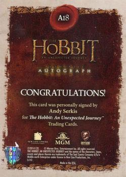 2014 Cryptozoic The Hobbit: An Unexpected Journey - Autographs #A18 Andy Serkis Back