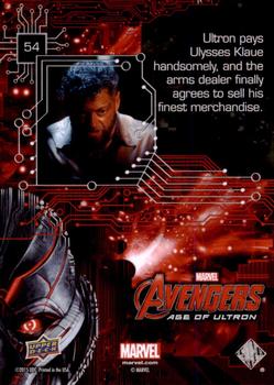 2015 Upper Deck Avengers Age of Ultron #54 Age of Ultron Back