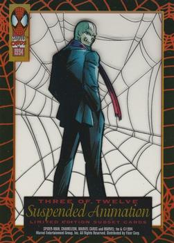 1994 Fleer The Amazing Spider-Man - Suspended Animation #3 Chameleon Back