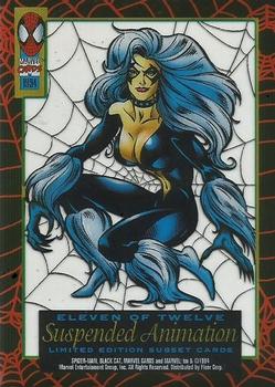 1994 Fleer The Amazing Spider-Man - Suspended Animation #11 Black Cat Back