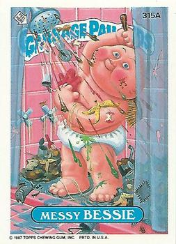 1987 Topps Garbage Pail Kids Series 8 #315a Messy Bessie Front