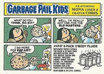 1987 Topps Garbage Pail Kids Series 8 #329a Lem Phlegm Back