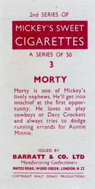 1957 Barratt Walt Disney Characters 2nd Series #3 Morty Back