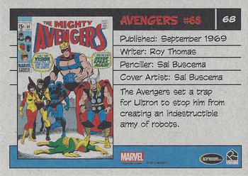 2015 Rittenhouse Marvel The Avengers Silver Age #68 Avengers #68 Back