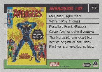 2015 Rittenhouse Marvel The Avengers Silver Age #87 Avengers #87 Back