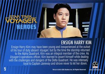 2015 Rittenhouse Star Trek: Voyager: Heroes and Villains #5 Ensign Harry Kim Back