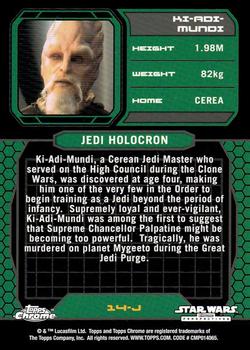 2015 Topps Chrome Star Wars Perspectives Jedi vs. Sith #14-J Ki-Adi-Mundi Back
