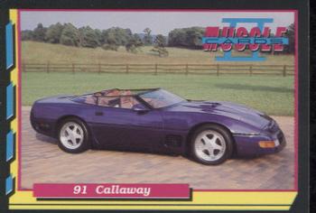 1992 PYQCC Muscle Cards II #104 1991 Calloway Corvette Front