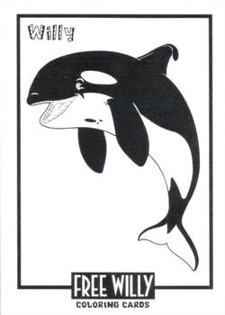 1995 SkyBox Free Willy 2: The Adventure Home - Coloring Cards #CC5 Willy Front