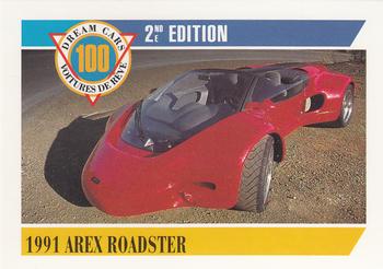 1992 Panini Dream Cars 2nd Edition #16 1991 Arex Roadster Front