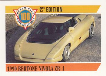 1992 Panini Dream Cars 2nd Edition #56 1990 Bertone Nivola ZR-1 Front