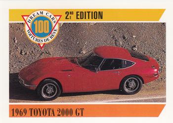 1992 Panini Dream Cars 2nd Edition #64 1969 Toyota 2000 GT Front