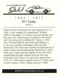 2003 Golden Era Porsche 911 (1963-77) #6 911 Turbo Back
