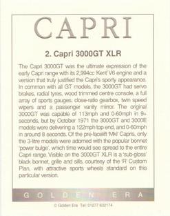 1995 Golden Era The Ford Capri #2 Ford Capri 3000GT XLR Back
