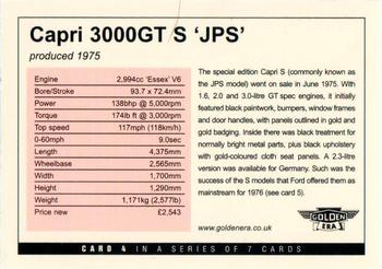 2004 Golden Era Capri Mk II Performance Models 1974-78 #4 Capri 3000GT S 'JPS' Back