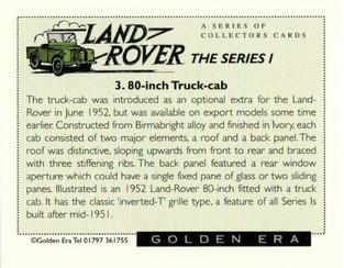 2000 Golden Era Land Rover Legends Series 1 #3 80-Inch Truck-Cab Back