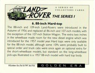 2000 Golden Era Land Rover Legends Series 1 #6 88-Inch Hard-Top Back