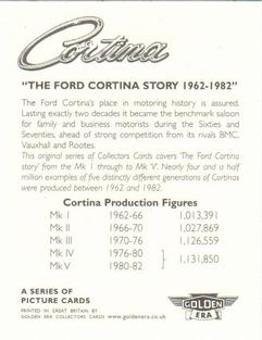 2002 Golden Era Ford Cortina Story 1962-1982 #NNO The Ford Cortina Story 1962-1982 Back