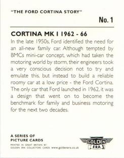 2002 Golden Era Ford Cortina Story 1962-1982 #1 Cortina MK I Back
