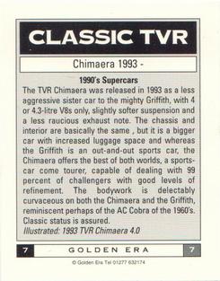 1997 Golden Era Classic TVR #7 TVR Chimaera Back