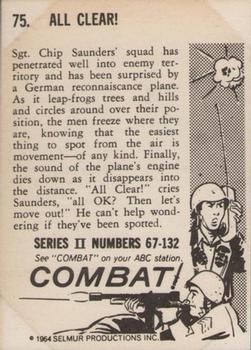 1964 Donruss Combat! (Series II) #75 All Clear! Back
