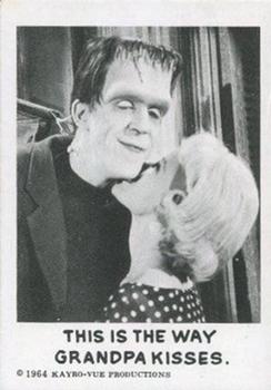 1964 Leaf Munsters #33 This is the way Grandpa kisses. Front