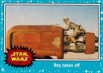 2015 Topps Star Wars Journey to the Force Awakens #85 Rey takes off Front