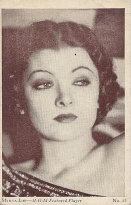 1932 Drake's Cake Movie Stars (D32) #13 Myrna Loy Front
