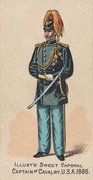 1888 Kinney Tobacco Military (N224) #NNO Captain of Cavalry, U.S.A. 1886 Front