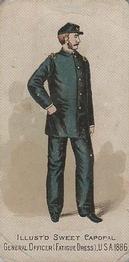 1888 Kinney Tobacco Military (N224) #NNO General Officer (Fatigue Dress), U.S.A. 1886 Front