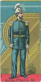 1888 Kinney Tobacco Military (N224) #NNO Officer 3d Reg't, Ill., N.G. Front