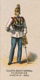 1888 Kinney Tobacco Military (N224) #NNO Cuirassier, Austria - 1886 Front