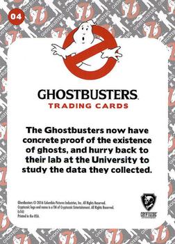 2016 Cryptozoic Ghostbusters #4 Back to the Lab! Back