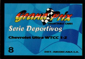 2007 Grand Prix Collectable Cards #8 Chevrolet Ultra WTCC 1-2 Back