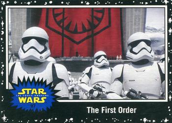 2015 Topps Star Wars Journey to the Force Awakens - Black Starfield #97 The First Order Front