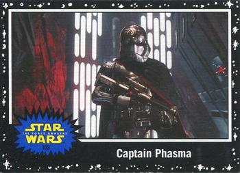 2015 Topps Star Wars Journey to the Force Awakens - Black Starfield #103 Captain Phasma Front