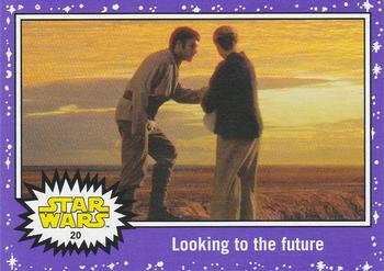 2015 Topps Star Wars Journey to the Force Awakens - Purple Starfield #20 Looking to the future Front
