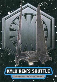 2015 Topps Star Wars Journey to the Force Awakens - Power of the First Order #FO-6 Kylo Ren's Shuttle Front