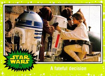 2015 Topps Star Wars Journey to the Force Awakens - Jabba Slime Green Starfield #25 A fateful decision Front