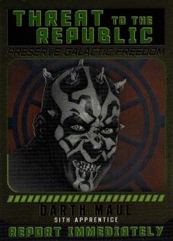 2015 Topps Chrome Star Wars Perspectives Jedi vs. Sith - Sith Fugitives #2 Darth Maul Front
