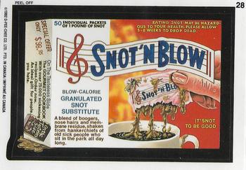 1992 O-Pee-Chee Wacky Packages #28 Snot 'n Blow Front