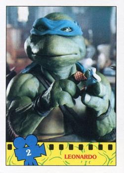 1990 O-Pee-Chee Teenage Mutant Ninja Turtles: The Movie #2 Leonardo Front
