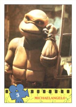 1990 O-Pee-Chee Teenage Mutant Ninja Turtles: The Movie #3 Michaelangelo Front